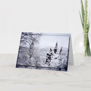 Lake Nojiri Weihnachtskarte Feiertagskarte