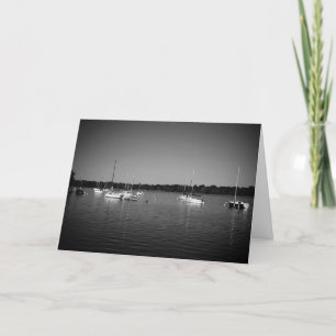 "Lake Nokomis Segelboote" Geburtstagskarte Karte