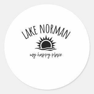 Lake Norman Mein Glücksort Nc Bootfahren Angeln Ca Runder Aufkleber
