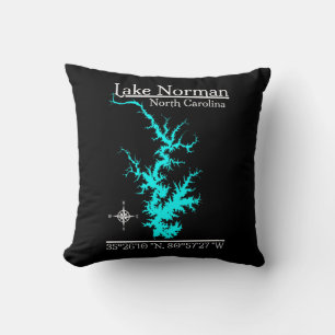 Lake Norman North Carolina Koordinaten Kissen