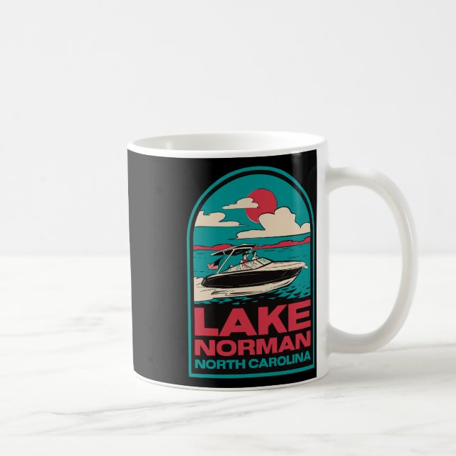 Lake Norman Retro Boating Nc  Kaffeetasse (Rechts)