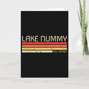 Lake Nummy New Jersey Lustiges Angeln Camping Somm Karte
