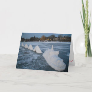 „Lake of the Isles Chinese Snow Dragon" X-MAS Kart Karte