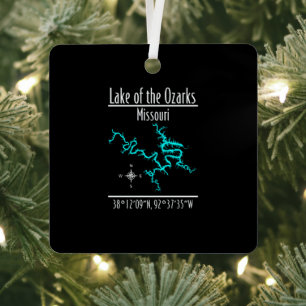Lake of the Ozarks Missouri Metall Quadrat Ornamen Ornament Aus Metall