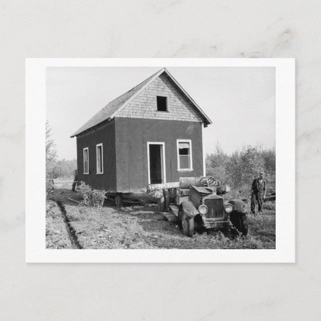 Lake of the Woods Mobile Zuhause, 1930s Postkarte (Vorderseite)