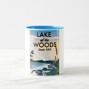 Lake of the Woods USA canada Zweifarbige Tasse