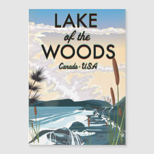 Lake of the Woods USA Kanada Magnetkarte