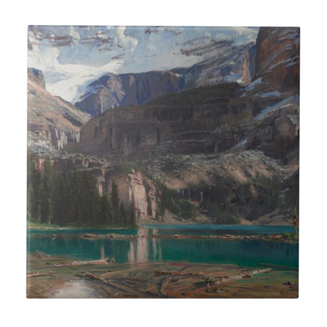 Lake O'Hara von John Singer Sargent, Viktorianisch Fliese (Vorderseite)