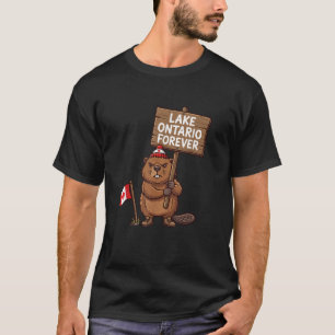 Lake Ontario Forever Tier Biber Lustig Anti-See T-Shirt