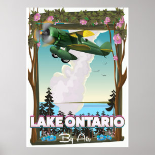 Lake Ontario Nordamerikanisches Flugposter Poster