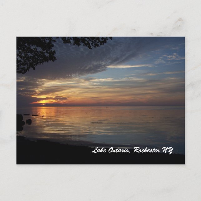 Lake Ontario, Rochester N.Y. Postkarte (Vorderseite)