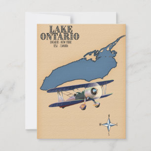 Lake Ontario USA Kanada Karte