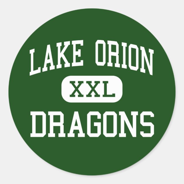 Lake Orion - Dragons - Hoch über dem Lake Orion Runder Aufkleber (Vorderseite)