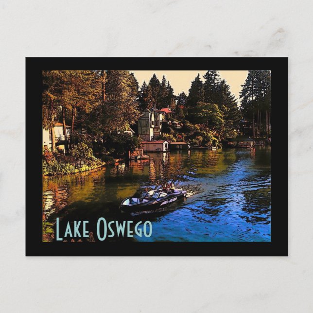 Lake Oswego Postcard Postkarte (Vorderseite)
