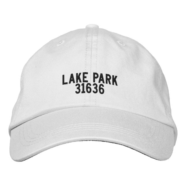 Lake Park Georgia Hat Bestickte Baseballkappe (Vorderseite)