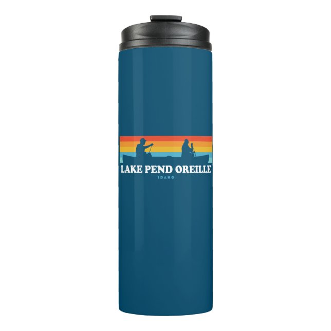 Lake Pend Oreille Idaho Canoe Thermosbecher (Vorderseite)