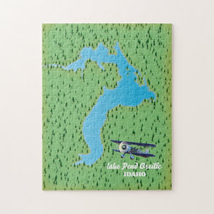 Lake Pend Oreille Idaho Karte Puzzle