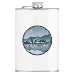 Lake Pend Oreille Idaho Reflektion Flachmann