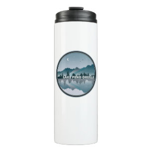 Lake Pend Oreille Idaho Reflektion Thermosbecher