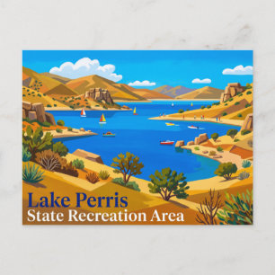 Lake Perris State Recreation Area Kalifornien Postkarte