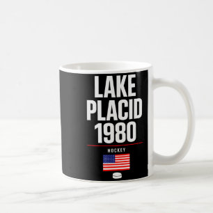 Lake Placid 1980 Hockey Vintage USA Puck New York Kaffeetasse
