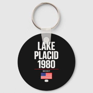 Lake placid 1980 Hockey Vintage USA Puck New York Schlüsselanhänger