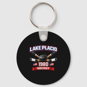 Lake placid 1980 Hockey Vintage USA Puck New York Schlüsselanhänger