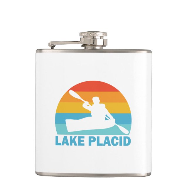 Lake Placid New York Kayak Flachmann (Vorderseite)