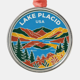 Lake Placid New York Ornament Aus Metall