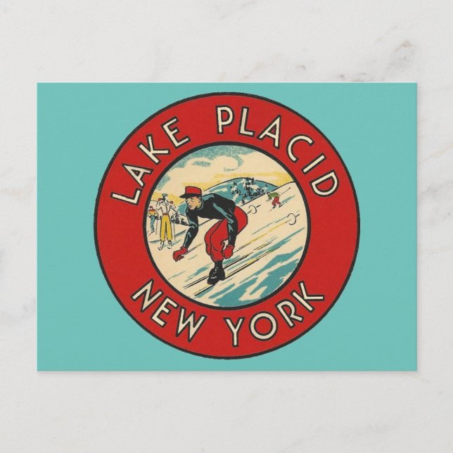 Lake Placid, New York - Postcard Postkarte (Vorderseite)