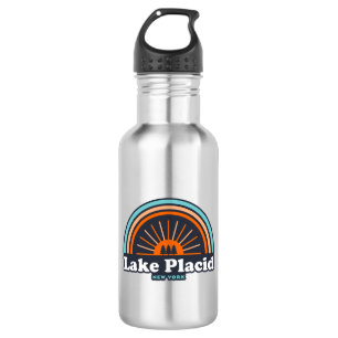 Lake Placid New York Rainbow Edelstahlflasche