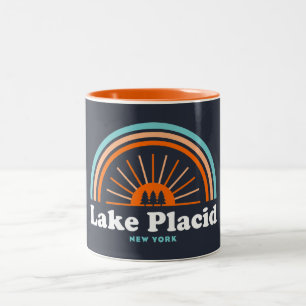 Lake Placid New York Rainbow Zweifarbige Tasse