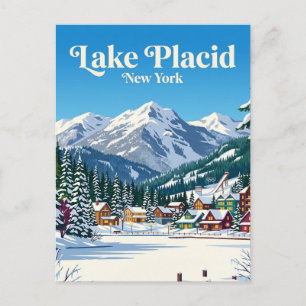 Lake Placid, New York, USA Postkarte