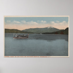 Lake Placid, NY - Ansicht des Dampfers Doris Poster