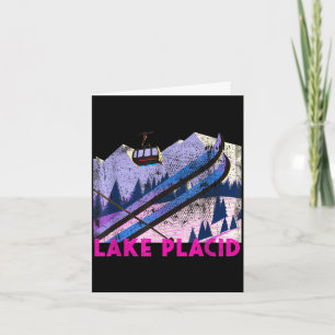 Lake placid ski - vintage style lake placid skifah karte