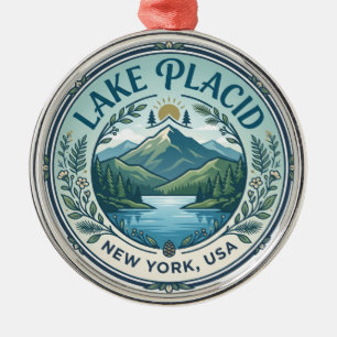 Lake Placid USA Ornament Aus Metall