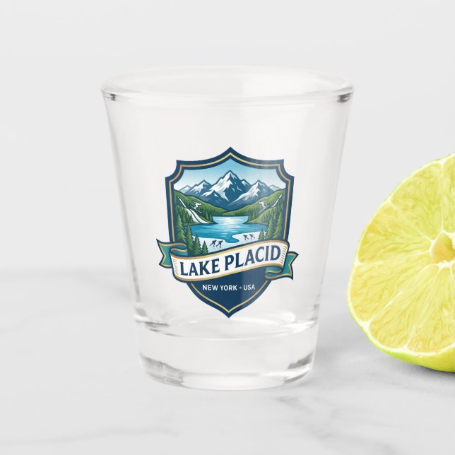 Lake Placid USA Schnapsglas (Vorderseite)