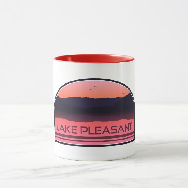 Lake Pleasant Arizona Red Sunrise Tasse (Zentrum)