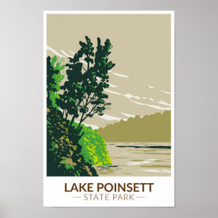 Lake Poinsett Staat Park Arkansas Vintag Poster