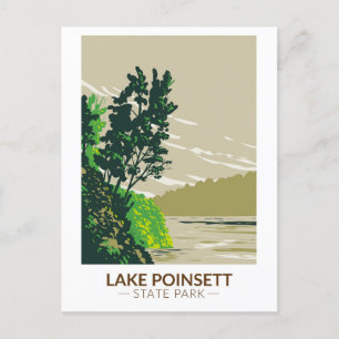 Lake Poinsett Staat Park Arkansas Vintag Postkarte