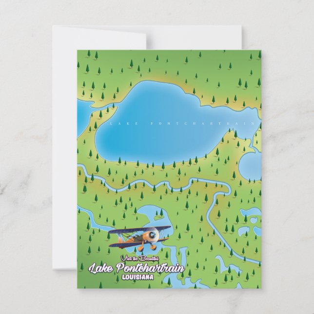 Lake Pontchartrain Louisiana Seepromenade (Vorderseite)