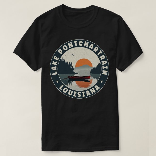 Lake Pontchartrain Louisiana Sunset TShirt (Design vorne)