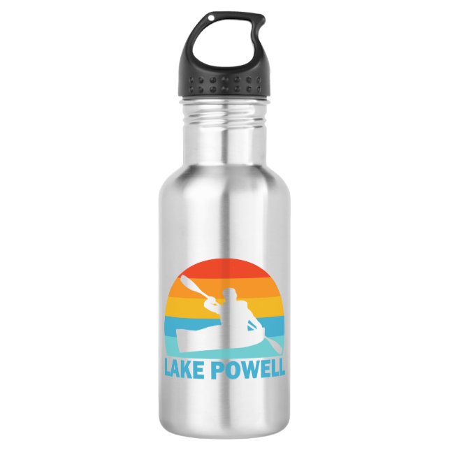 Lake Powell Arizona Utah Kayak Edelstahlflasche (Vorderseite)