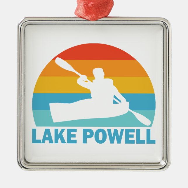 Lake Powell Arizona Utah Kayak Ornament Aus Metall (Vorne)