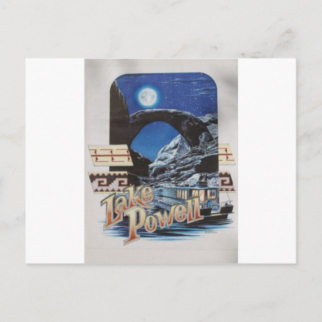 Lake Powell Moonlite Landschaftlich Postkarte (Vorderseite)