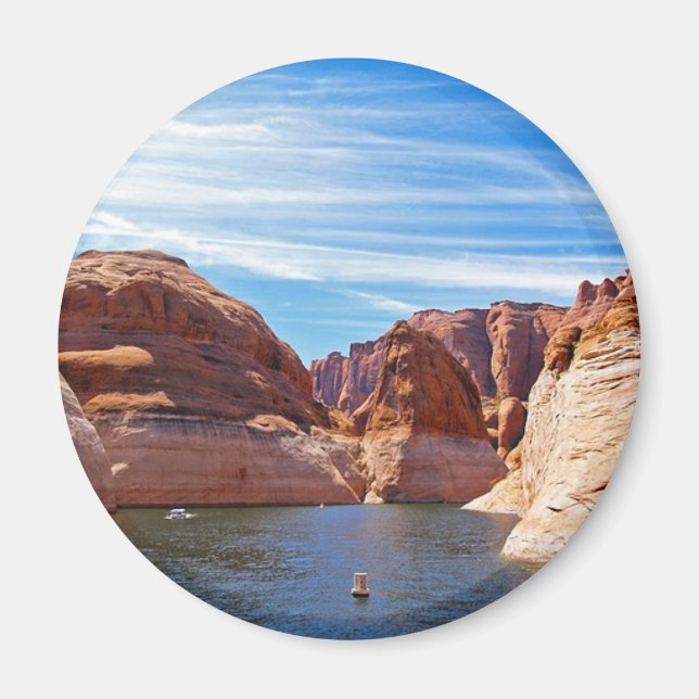 Lake Powell Page Arizona Wasserspeicher Landschaft Magnet (Vorne)