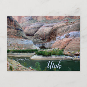 Lake Powell Rocks Canyon Utah Postkarte