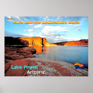 Lake Powell Vintag Style Poster