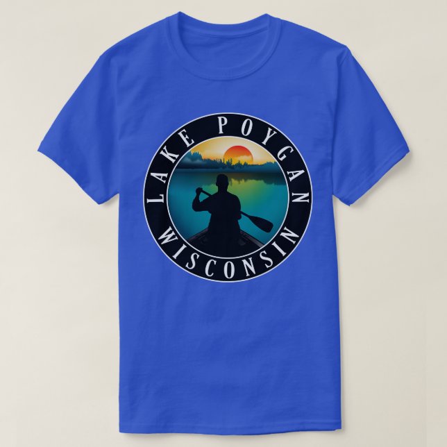 Lake Poygan Wisconsin Canoeing T-Shirt (Design vorne)