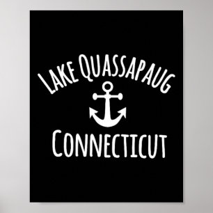 Lake Quapaug Connecticut Segeln Boote Nautical Poster